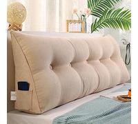 XIEMINLE - Almohada lumbar triangular para cabecero de ventana arqueada Tatami, sofá, dormitorio, cama, soporte para la cabeza, respaldo para leer, cojín de lectura, cojín lumbar de descanso, 150 * 50