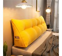 XIEMINLE Cojín triangular para respaldo de lectura, cojín de cabecera, almohadas de cuña tamaño king, cojín de apoyo para respaldo, almohada lumbar para cama, sofá, reposo, lectura, 150 x 50 x 25 cm,
