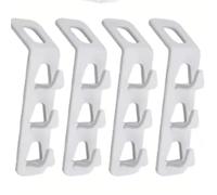 XILEUDUOD Ganchos Conectores Para Perchas Conector for perchas | Ganchos for colgar ropa en cascada multicapa for el hogar, estante de almacenamiento de armario multifunción(12pcs)