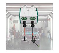 XILYZMO Carrete De Manguera Retráctil 2 En 1 para Lavado De Coche, Combo De Agua A Alta Presión Y Pulverizador De Espuma Doble, Montaje En Pared para Detailing De Coche Y Patio(Blanco)