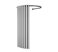XIMSPHY Vestuario para Tiendas y Casa, Barra de Cortina Dividir Paneles Cambiador, Portátil Aterrizaje Privacidad Vestidor para Estudio Fotográfico Dormitorio Baño Armario, 3Colores (100X95CM, Gris)