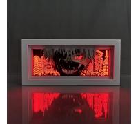 Xinchangda Tokio Ghoul Lámpara Anime Kaneki Ken LED Lámpara de Noche Escultura de Papel Luz de Noche Estatuilla Tokio Ghoul Dormitorio Decoración Regalos