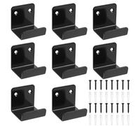 Xingwenhao Ganchos resistentes, 8 piezas Soporte en U, ganchos en U, soportes de azulejos de cerámica de 50 mm, ganchos de pared de metal, soporte de equipo para colgar en sala de estar, cocina, baño