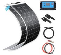 XINPUGUANG Panel solar flexible 200 W 18 V monocristalino panel solar flexible fotovoltaico para autocaravana, barco, caravana (200 W-blanco)