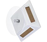 Xinsheinelry Soporte de exhibición Giratorio Que Funciona con energía Solar Textura plástica Adecuado para Relojes de joyería Cámaras y artículos pequeños Estación de exhibición giratoria Solar