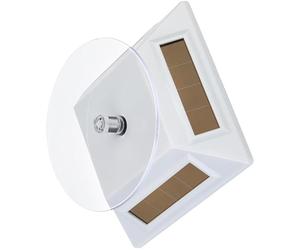 Xinsheinelry Soporte de exhibición Giratorio Que Funciona con energía Solar Textura plástica Adecuado para Relojes de joyería Cámaras y artículos pequeños Estación de exhibición giratoria Solar