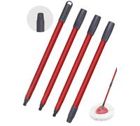XINSHIKEJI 1 Mango de fregona de Repuesto Compatible con Vileda Spin Turbo/Turbo Smart/EasyWring Mop Ajustable de Cuatro Secciones para una fácil instalación (diseño de Rosca alemán)
