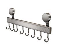 XINYIN Rieles deslizantes con ganchos de succión que, Hook 40cm8 hook | Estante de organización de herramientas de cocina con soporte de carga fuerte, soporte para utensilios para uso