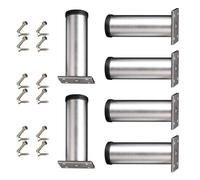 XIOANG Paquete de 6 Elevadores de Marco de Cama de Aluminio Moderno Patas de Muebles Ajustables de Resistencia para Mejor Organización Debajo de la Cama Extensiones de Patas de Cama Fuertes
