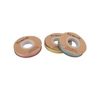 Xiuganpo 3 Rollos de Cinta de Organza con Purpurina de 150 Yardas, 3 Colores Rosa, Azul, Amarillo con Purpurina Dorada para Embalaje de Regalo, Decoración de Bodas, Fabricación de Lazos, Suministros