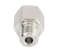Xiuganpo Adaptador Emisor de Manómetro de Acero Inoxidable con Junta de Latón, Hembra NPT de 1/8 pulg. a Macho M10x1.0 para Entornos de Alta Temperatura, 1 Pieza