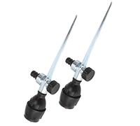 Xiuganpo Aspersor Rotatorio Automático, 360 Grados Acero Inoxidable | Boquilla de riego de jardín ajustable con pulverizador de ahorro de agua, de riego de césped, aguja de inserción de Metal