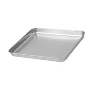 Xiuganpo Bandeja Rectangular para Barbacoa, Bandeja Multifuncional para Asar y Cocinar Al, Acero Inoxidable de Primera Calidad (Medio)
