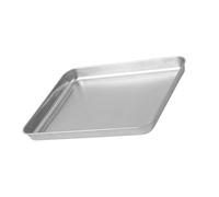 Xiuganpo Bandeja Rectangular para Barbacoa, Bandeja Multifuncional para Asar y Cocinar Al, Acero Inoxidable de Primera Calidad (Pequeña)