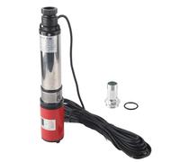 Xiuganpo Bomba de Pozo Profundo DC48V 550W con Batería Solar, Elevación Alta de Cabezal de 5 M3/h, Impulsor Flotante Antiarena, Motor de Latón para Riego de Equipos Hidráulicos