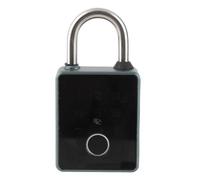 Xiuganpo Candado de Seguridad Digital con Huella Digital con Acceso con Llave Cerradura Electrónica de Entrada sin Llave a Prueba de Robo para Puerta de Cerca Al Aire Libre Material de Aleación de