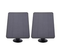 Xiuganpo Cargador Solar para Videoportero Ring, 2 Unidades, Soporte 360 | Kit de alimentación monocristalino de 10 W, resistente a la intemperie IP65, con cable de 9,8 pies para cámara con batería