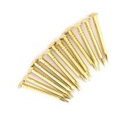 Xiuganpo Clavos de Cabeza Redonda de Latón, 100 Uds., Herrajes de Fijación Fuertes para Bisagras de Muebles para el Hogar, 10mm, 15mm, 18mm, 22mm (18 mm de largo)