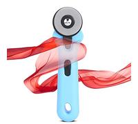Xiuganpo Cuchillo para Cortar Tela de 45 Mm - Hoja Incisiva Resistente Al Desgaste para un Uso Cómodo en Proyectos de Tela y Cuero - Elija entre 4 Colores Vibrantes (BLUE)