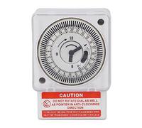 Xiuganpo Interruptor de Tiempo Mecánico de Ciclo de 24 Horas, Temporizador Preciso para Uso Industrial, Retardante de Llama para PC, AC220V