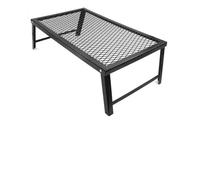 Xiuganpo Mini Mesa Plegable para Exteriores, Parrilla de Barbacoa Duradera para Acampar, Mesa Portátil para Picnic, para Actividades Al Aire, Hierro Negro