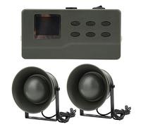 Xiuganpo Reproductor de Sonido de Pájaros para Exteriores de 35 W con Altavoces Duales, Altavoz de Voz MP3 de 125 DB, Función de Sincronización, Llamador Eléctrico de Pájaros para Control de Plagas,