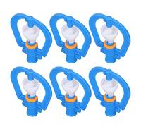 Xiuganpo Rotating Garden Irrigation Sprinkler, Cabezales de Ahorro de Agua | Kit de aspersores por goteo de plástico con 30 boquillas y conectores para invernaderos, tierras de cultivo y viveros de