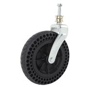 Xiuganpo Rueda Delantera De Carro Reemplazo De Neumático Sólido Antideslizante De 8 Pulgadas para Carros Y Carros, Material De Goma TPE, Capacidad De Carga 75 KG