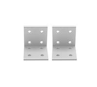Xiuganpo Soporte de Esquina de Aluminio, Soportes de Junta de ángulo de 90 Grados para Muebles, Juego de 2 uds., Tamaños 2040 6060 8080 9090 (2040)