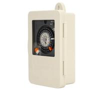 Xiuganpo Temporizador Mecánico para Control Preciso de Iluminación, Plástico Resistente, 96 Segmentos de Interruptor, Ideal para Uso Doméstico e Industrial