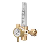Xiuganpo Válvula Reguladora de Gas para Soldadura MIG, Caudalímetro de Latón Duradero para Aplicaciones de Gas CO2, Flujo de Salida de 0-25LPM