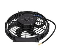 Xiuganpo Ventilador de Refrigeración del Radiador, 10 Pulgadas, 80 W, Diseño Delgado, Flexibilidad de Vaivén, Ventilador de Radiador Eléctrico, de Refrigeración del Motor con Hoja Curva con Kit de