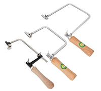 Xixian Juego de Marco de Sierra para Metales Portátil en Forma U, 3 uds., para Fabricación Joyas y Corte DIY