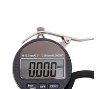 Xixian Medidor de Espesor Digital Medidor Micrométrico de 0-12,7 Mm para Esponja Cuero Película Papel, Herramienta Medición Portátil con Pantalla LCD Grande y Gatillo para Pulgar (Precisión 0,001