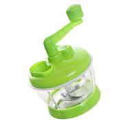 Xixian Picadora Manual de Verduras con Cuchillas de Acero Inoxidable, Batidora Carne Portátil para Cocina, Fácil Operación con Cable Tracción, Recipiente Plástico Compacto para Preparación Salsa y