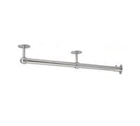 XKEJBDS Barra Metalica Techo Antióxido, Fijable Con Taladro | Barra colgar ropa regulable altura, apta armarios, taquillas, balcones, vestidores(201:180cm/71in)