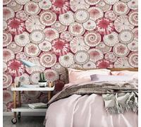 XLMING Creatividad Tridimensional Rosa Paraguas Original 3D Papel Pintado Lujo Casa Sala Decoración Estar Comedor Sofá Dormitorio TV Fondo de Pared-250cm×170cm