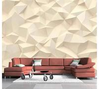 XLMING Minimalista Abstracto Geométrico Triángulos Collage 3D Papel Pintado Tapiz Textura de Seda Oficina Comedor Sofá Dormitorio Sala Estar TV Fondo Pantalla-400cm×280cm