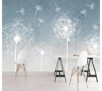 XLMING Retro Minimalista Dibujado A Mano Diente De León Arte 3D Papel Pintado Lujo Casa Sala Decoración Estar Comedor Sofá Dormitorio TV Fondo de Pared-350cm×256cm