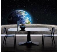 XLMING Tridimensional Estrellas Tierra Universo Luna 3D Papel Pintado Lujo Casa Sala Decoración Estar Comedor Sofá Dormitorio TV Fondo de Pared-200cm×140cm
