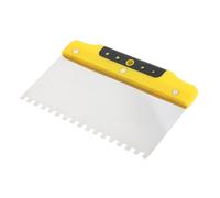XLWLLNJ Alisadora para Yeso Construcción Mango de Goma Flexible Acero Inoxidable Indicada para Emparejar Cemento Colocar Cerámica Proyectos Dom, 200 mm