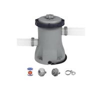 XLWLLNJ Bomba para Piscina Filtro Depuradora Circulación Succión Impulsión PVC Desempeño Confiable y Flujo Constante para Agua, Bomba De Filtro De 530 Galones 2006 Litros Con Filtro 58094