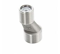 XLWLLNJ Grifo de Latón Conector Excéntrico para Mezclador Adaptador de Ducha Válvula Antirretorno Ajustable para Tubos, Codo De Acero Inoxidable Estándar Con Válvula Antirretorno