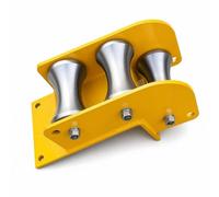 XLWLLNJ Rueda Guía de Cable Polea de Enhebrado Rodillo de Guía de Conducción Diseño Industrial de Alta Resistencia para Maniobra Controlada de Líneas Adecuada, Triple Rueda De Acero Para Boca De Pozo