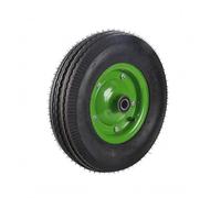 XLWLLNJ Rueda Industrial Pesada Doble con Eje Unido de Acero Neumática Estriada con Llantas Metálicas Agarre en Superficie, Rueda Individual Inflable De 16 Pulgadas Mejorada Y Engrosada