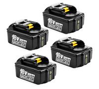 XNJTG 4 Baterías de Repuesto para Makita 18V 5,0 Ah Baterías de Herramientas de Iones de Litio para BL1860B BL1860 BL1850 BL1850B BL1840B BL1840 BL1830B 194204-5 LXT-400 194205-3 194309-1 196399-0
