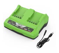 XNJTG Cargador de Doble Puerto de 24 V para Greenworks 24V