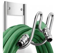 Xnqelerate Soporte de manguera de jardín extra grande para cables de extensión, líneas de vacío, antioxidante, soporte de manguera de acero inoxidable resistente