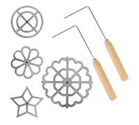 Xnuiasqe Cortador de Galletas con Forma de Pétalo, Juego de Cortadores Tradicionales Españoles, Juego de Cortadores de Sellos para Cocinar, Juego de Cortadores de Gofres