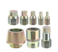 Xnuiasqe Extractor de Desagüe de de 1,5 Pulgadas, 8 Extractores de Boquillas para Tuberías, Tapón Oxidado para Bañera, Herramientas de Plomería de Agarre Fuerte.
